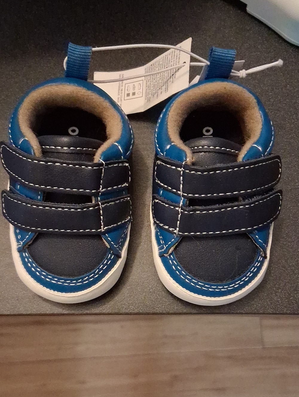 Toddler Navy and Blue Velcro Casual Shoes